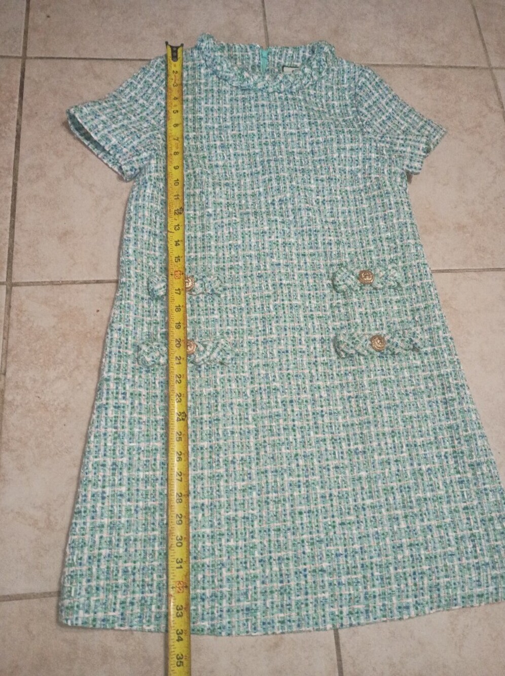 Tuckernuck Mint Tweed Mini Shift Dress - Picture 10 of 12